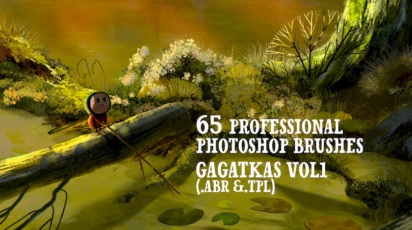 【3319】PS笔刷-森林绘画植物植物树枝树叶Photoshop笔刷合集