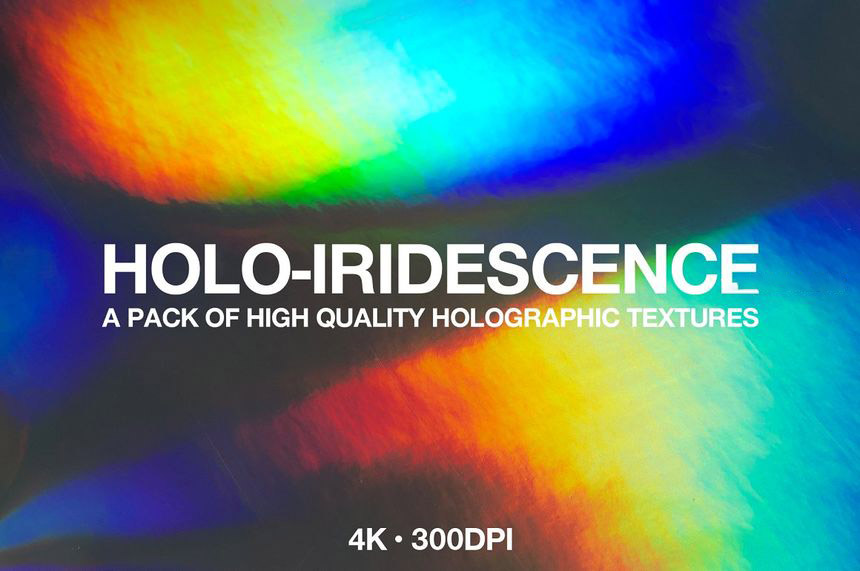 【3666】背景素材-Holo全息彩虹色纹理背景图片素材
