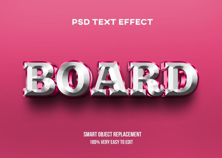 【3844】PSD模板-3D立体Logo标题特效文字PS样机模板